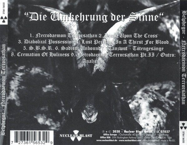 CDs: Belphegor – Necrodaemon Terrorsathan NEUF/OVP – Neu und originalverpackt aus Gingins von Demonseed 1