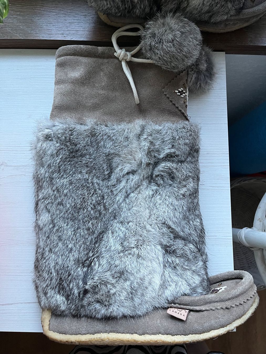 Scarpe da donna: Laurentian chief wildleder fell stiefel – Usato da Baar venduto da DealDiHei 1