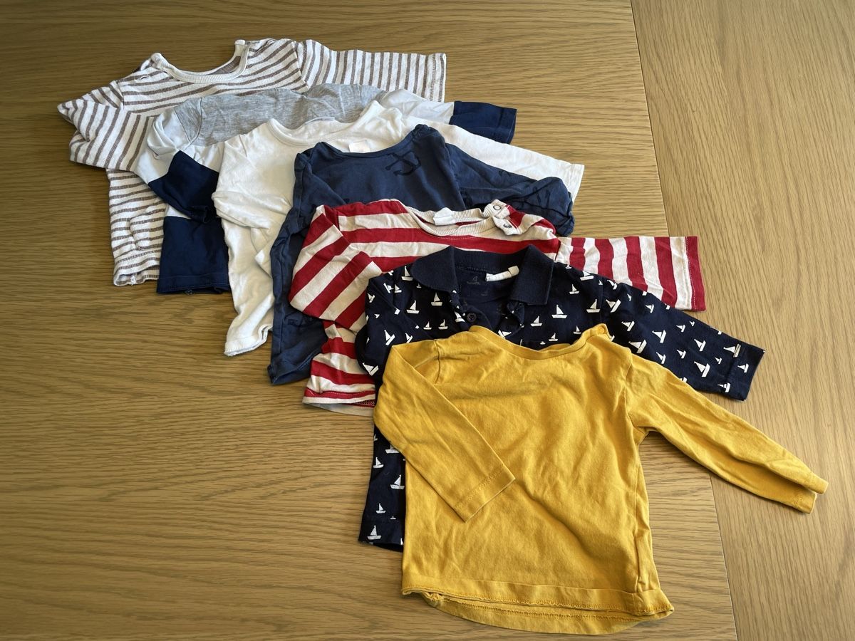 Lotti & Set di vestiti: 7x Langarm Shirts in Grösse 68 – Usato da Kilchberg ZH venduto da cla_z8n7