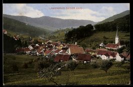 AK Langenbruck /Baseler Jura, Ortsansicht mit Kirche