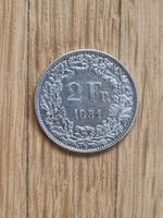2 Franken 1931 - Aufl. 0.5 Mio. - selten
