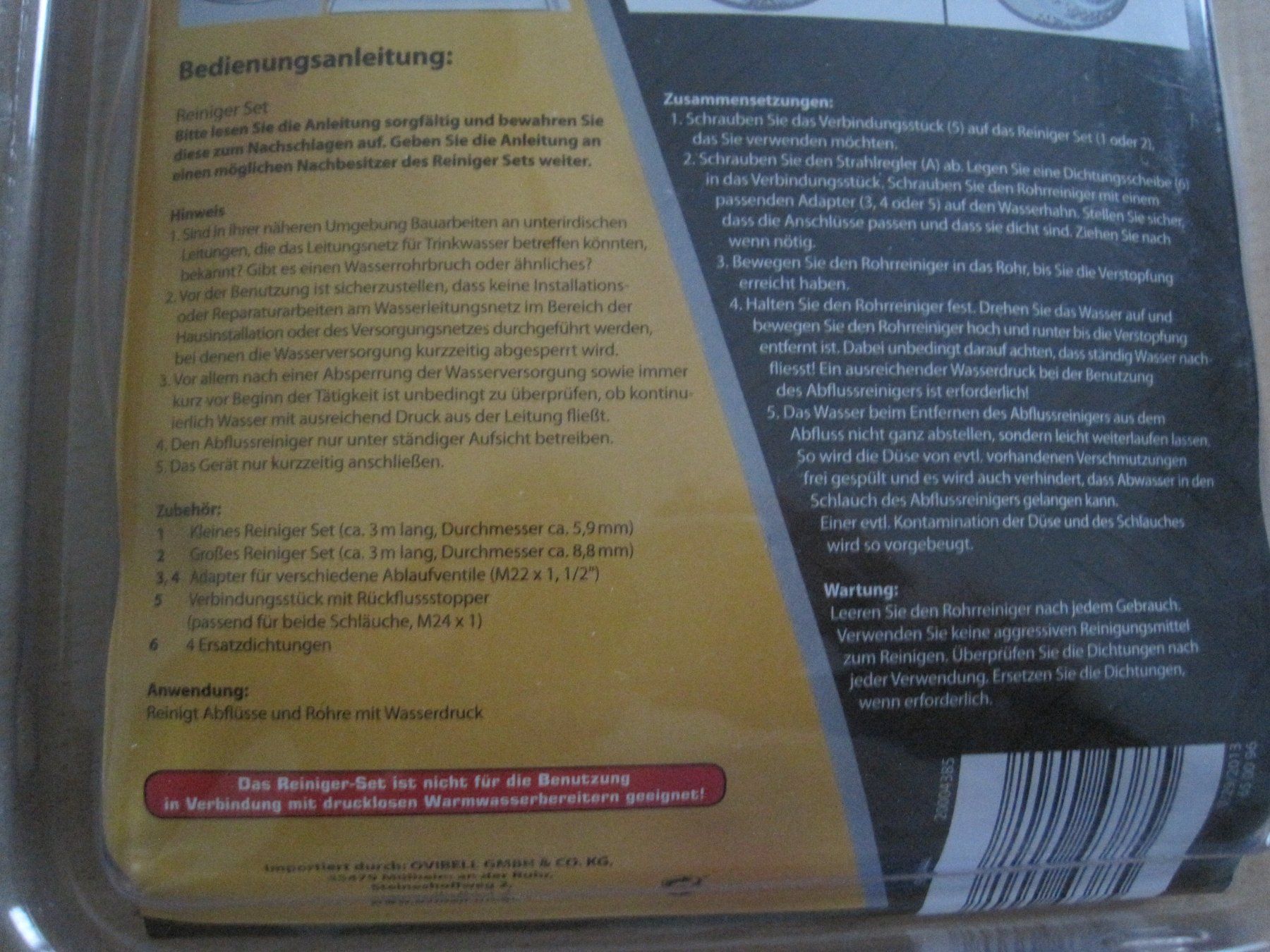 Idropulitrici ad alta pressione: Workzone Reinigungsset Neu – Nuovo e nell'imballaggio originale da Schachen LU venduto da moepsli5 3
