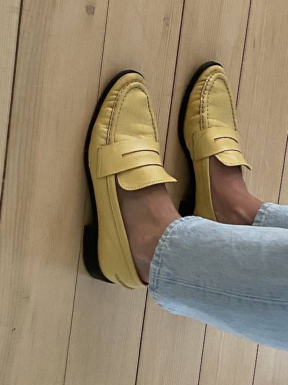 Aeyde Scarpe da donna: Mokassins Gelb Leder Aeyde 37 – Usato da Zürich venduto da ran_gl69 1