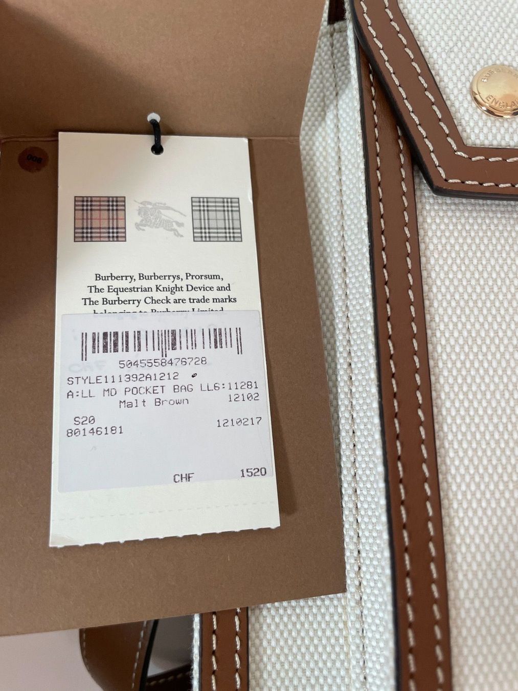 Burberry Borse da donna: Burberry Medium Pocket Bag Neu – Nuovo e nell'imballaggio originale da Zürich venduto da cfhard 6