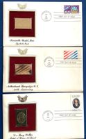 1982 / USA FDC / Goldfolien-Replika-Ersttagsbriefe
