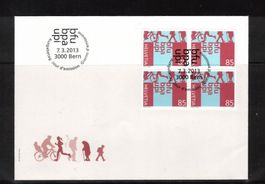 2013 FDC 4er bfu  aus ABO