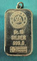 10 Gramm Silberbarren Argor mit Anhänger-Oese ab 1 Fr!!