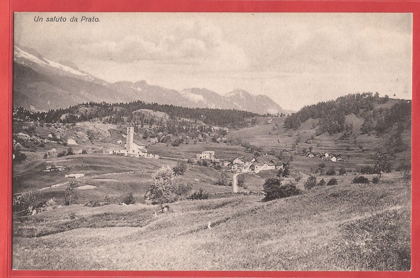 Cartoline postali: Prato - bei Quinto in der Leventina - ca. 1915 – Usato da Fislisbach venduto da Porano