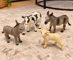 Schleich Bauernhof Tiere Set 4 Figuren guter Zustand