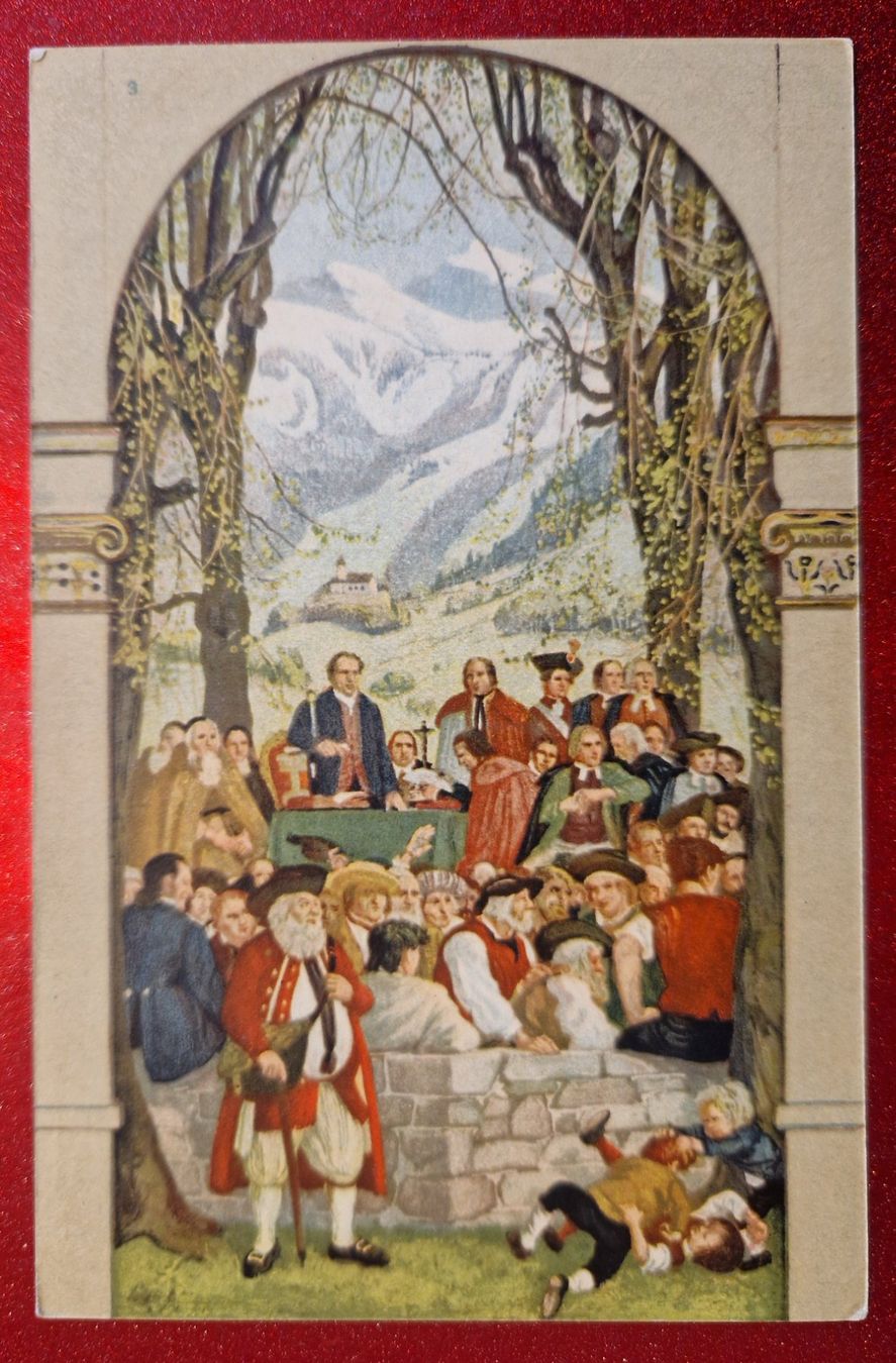 Ansichtskarten: Bundesfeier Postkarte 1918 - Top! – Neu (gemäss Beschreibung) aus Melchnau von Fishel