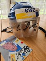 ZSC Lions Eishockey Helm Christian Matte mit Autogramm