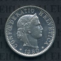 CHF___0.20 1980 stgl * nigelnagelneu! 20 Rappen