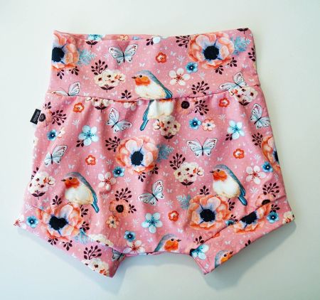 Pink Kurze Hose mit Blumen 116/122 - NEU