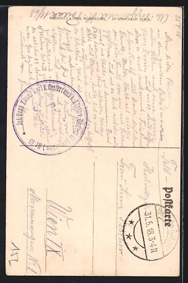 Cartoline postali: Anton Hoffmann - München: Soldaten reit – Usato da Berlin venduto da bartko-reher 1