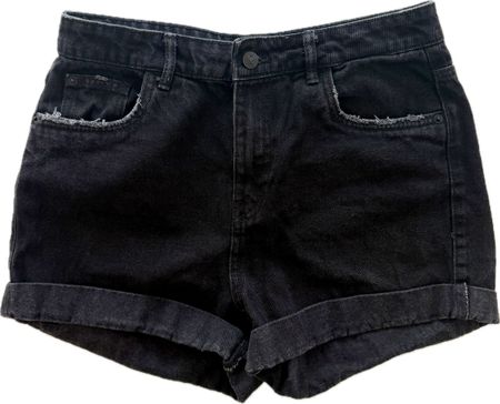 Pimkie Jeansshorts, Gr. 36, Schwarz
