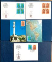 1992 Europa FDC Viererblock Serie FDC - Maximumkarten Satz