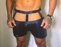 Sexy Boxer👌Uomo-simipelle con strisce-tg L/XL-nuovo