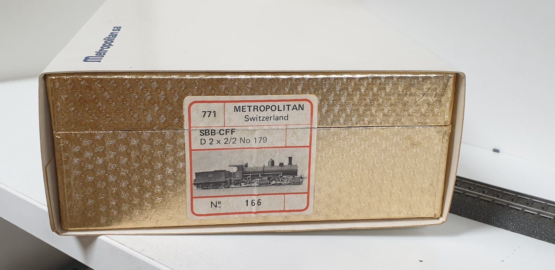 Metropolitan Modelleisenbahnen: Metrop SBB Malett D 2x2/2 179 Dampflok H0/DC – Neu (gemäss Beschreibung) aus Geroldswil von TopTrain54 9