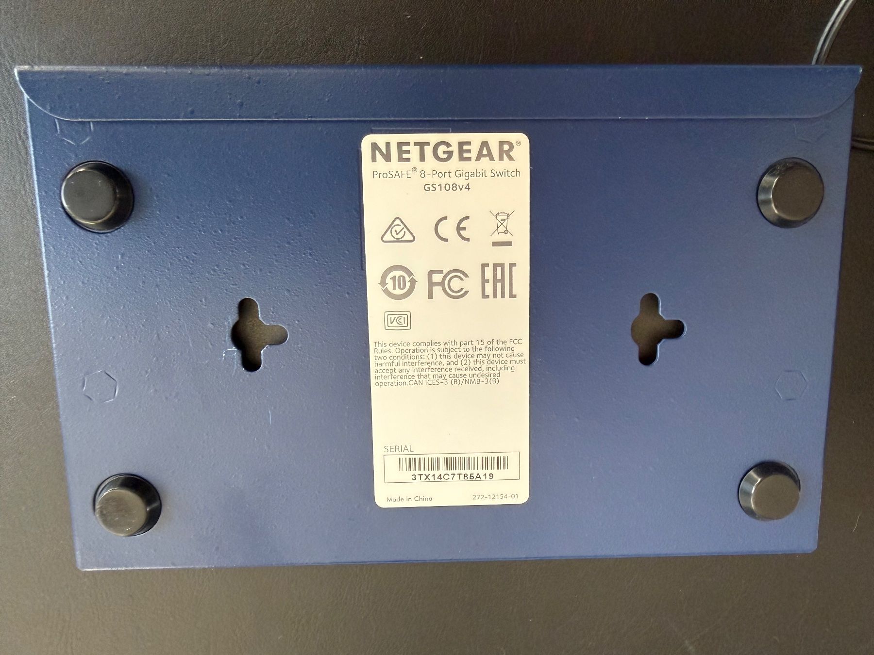 Netgear Hub & Switch: Netgear proSAFE 8-Anschluss Gigabit Ethernet Switch GS108 – Usato da Rupperswil venduto da fatboy03 2