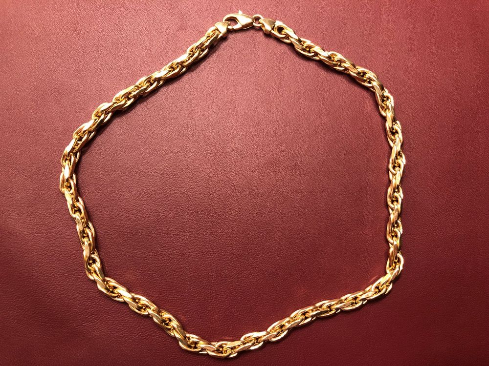 Catenine: Massive und elegante Damenkette aus 18 Karat Gelbgold Au 750 – Usato da Bern venduto da bombich 1