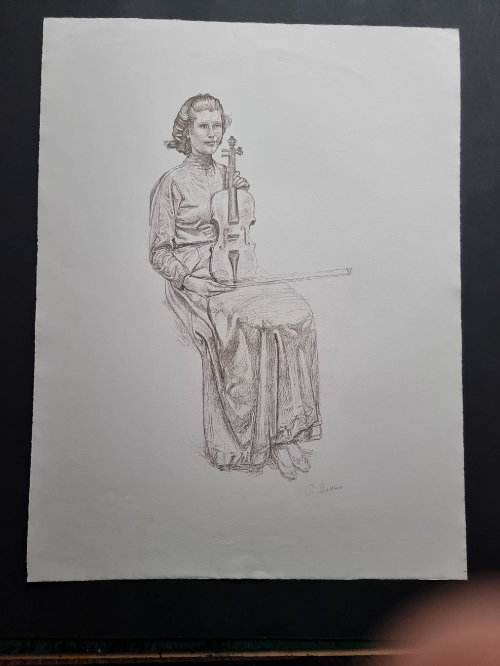 Grafiken & Lithographien: PAUL BODMER LITHOGRAPHIE SIGNIERT – Gebraucht aus Gersau von grafik-kunst 1