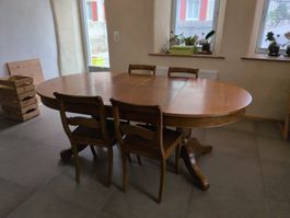 Table et chaise la Grange en cerisier massif