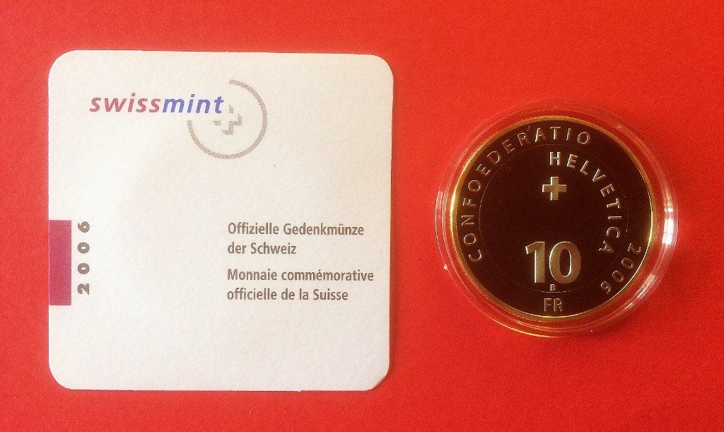 Tutti le monete: 10 Franken Piz Bernina 2006 PP ***TOP*** – Nuovo e nell'imballaggio originale da Anzère venduto da Strogoff1 2