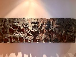 Bronze  "Benin" nicht antike Plaque