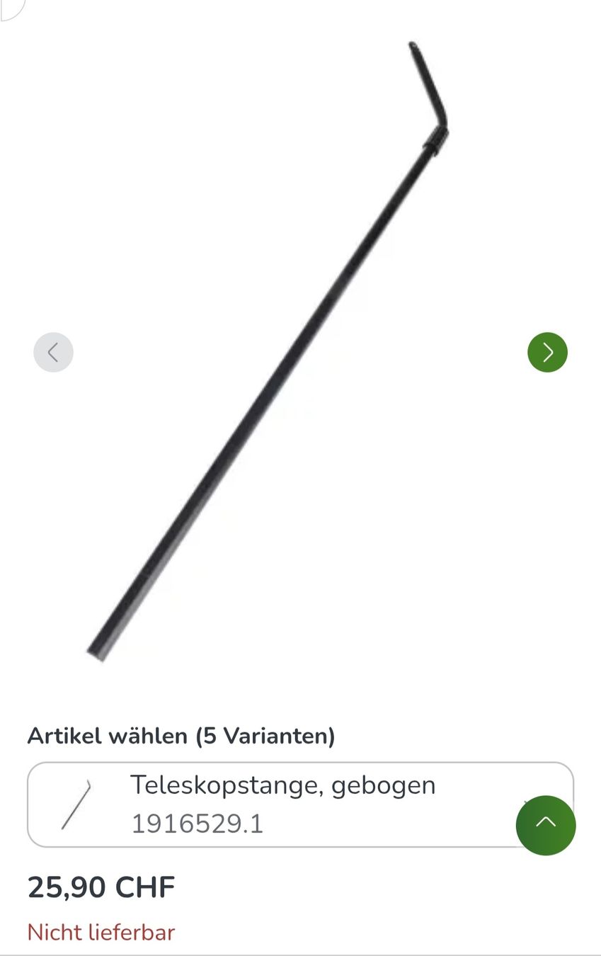 Supporti a parete: 5 Stk Katzennetz-Stangen – Nuovo e nell'imballaggio originale da Dietikon venduto da Wutho