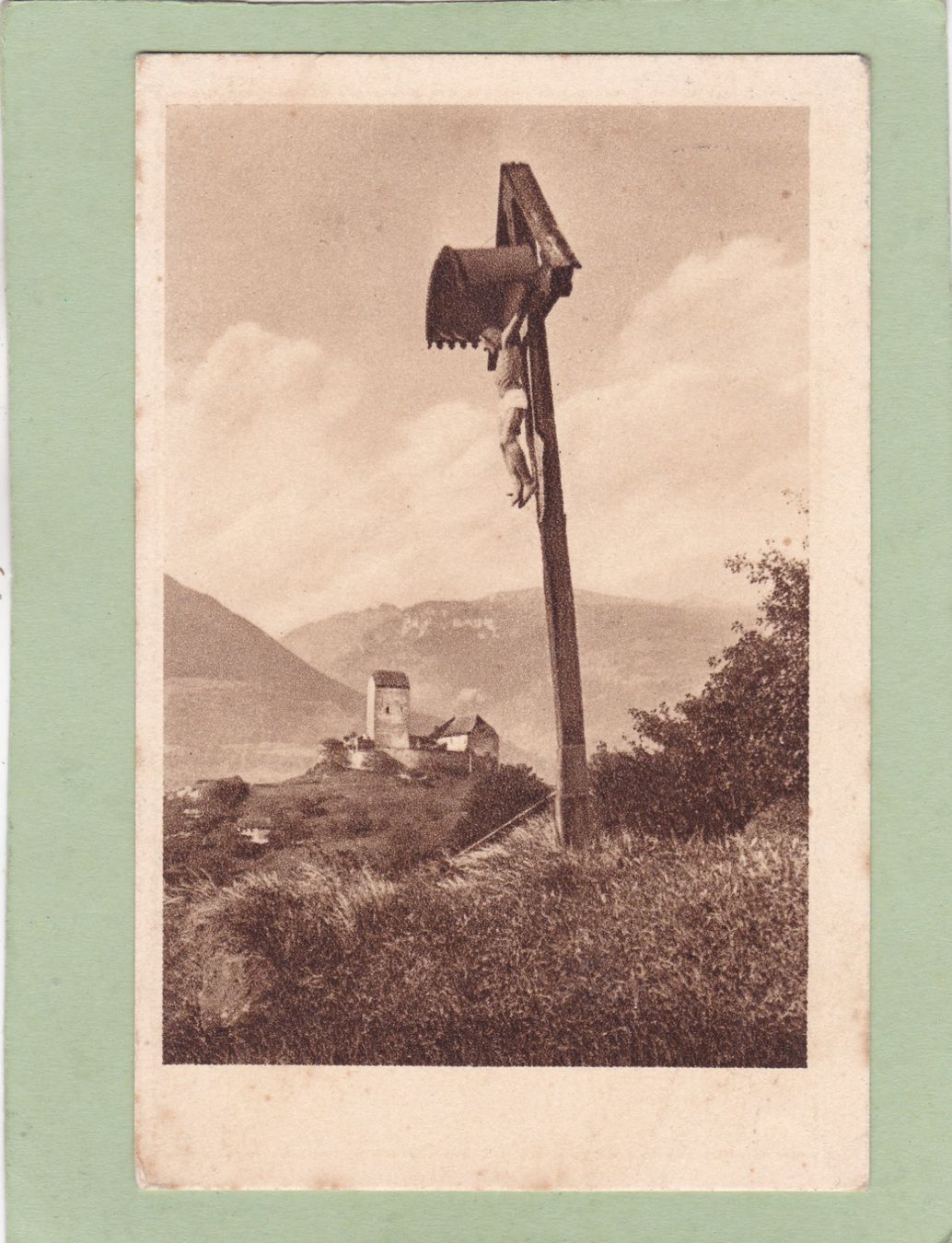 Cartoline postali: Wegkreuz bei Sargans 1934 – Usato da Herisau venduto da Lisegrat2008