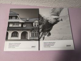 2 x BRIEFMARKENALBUM 2017 2019