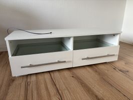 TV Möbel mit zwei Schubladen