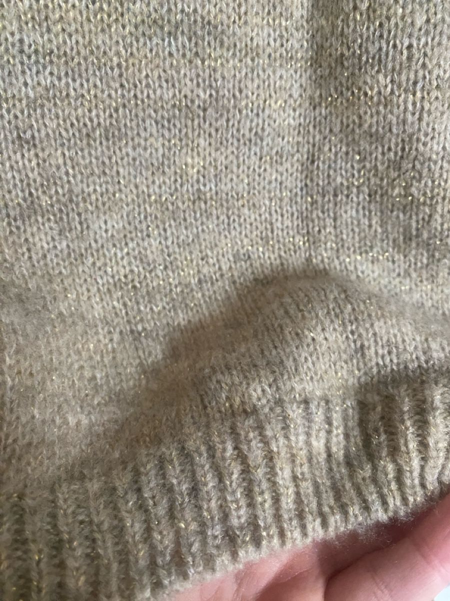 Maglioni & Felpe: Weicher Pullover mit Glitzer, Beige/Gold, S – Usato da Muensingen venduto da drleevsy 2
