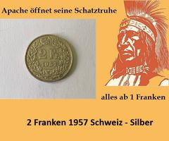 2 Franken 1957 - Silber - Schweiz