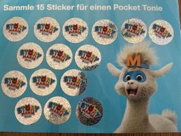 1 x volle Story Mania Migros Sammelkarte für Pocket Tonie