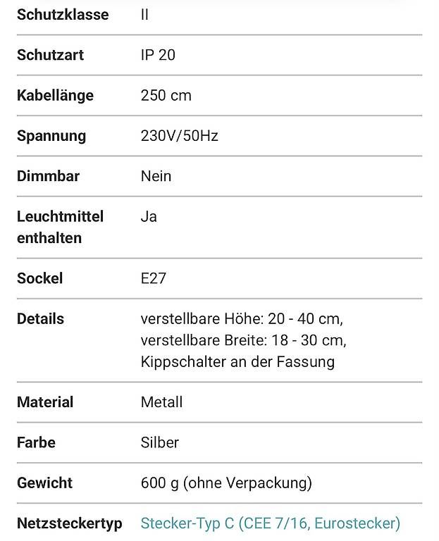 Lampen: Stehleuchte Tecnolumen Lightworm schwarz – Neu und originalverpackt aus Zürich von car_6g7b 2