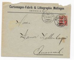 GS, Cartonnagen-Fabrik & Lithographie Mellingen 1908