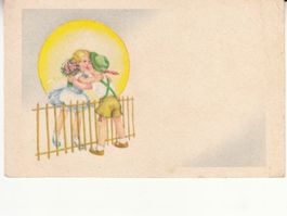Kitschkarte Kuss ca. 1940