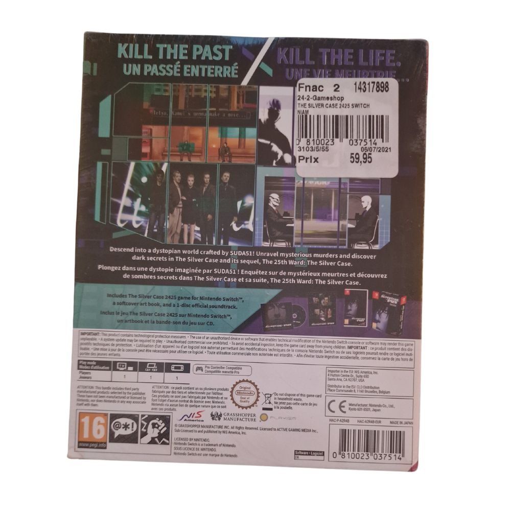Nintendo Giochi: The Silver Case 2425 Deluxe Edition Nintendo Switch Sealed – Nuovo e nell'imballaggio originale da Genève venduto da Cardtreasure 1