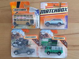 4 véhicules miniature Matchbox Range Rover