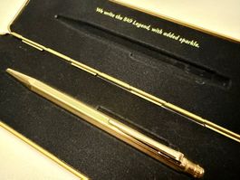 CARAN D'ACHE Ecridor Grains d’Orge, Stylo-bille plaqué or