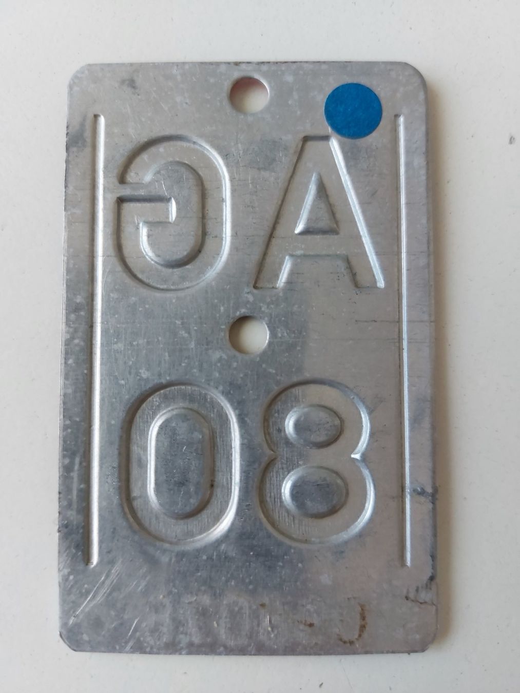 Sachs Insegne: Velonummer AG 80 plaque Velo – Usato da Schenkon venduto da Uhu007 1