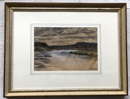 Gemälde - Tusche + Aquarell - signiert J.Herzog, 1932