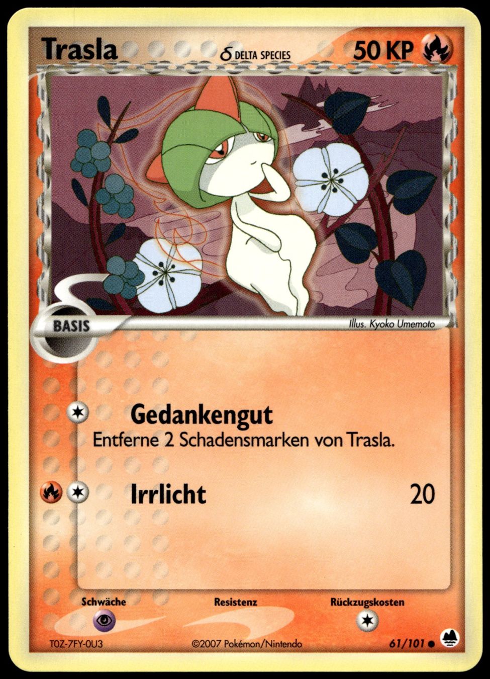 Pokémon Carte collezionabili: Trasla 61/101 Pokémon EX Dragon Frontiers – Usato da Uster venduto da Madame_Cards