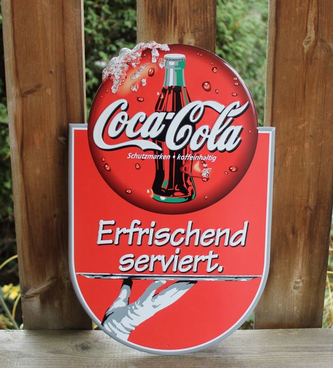 Coca Cola Retro Blechschild – Handgefertigte Wanddekoration Im Vintage-Look, 35 Cm