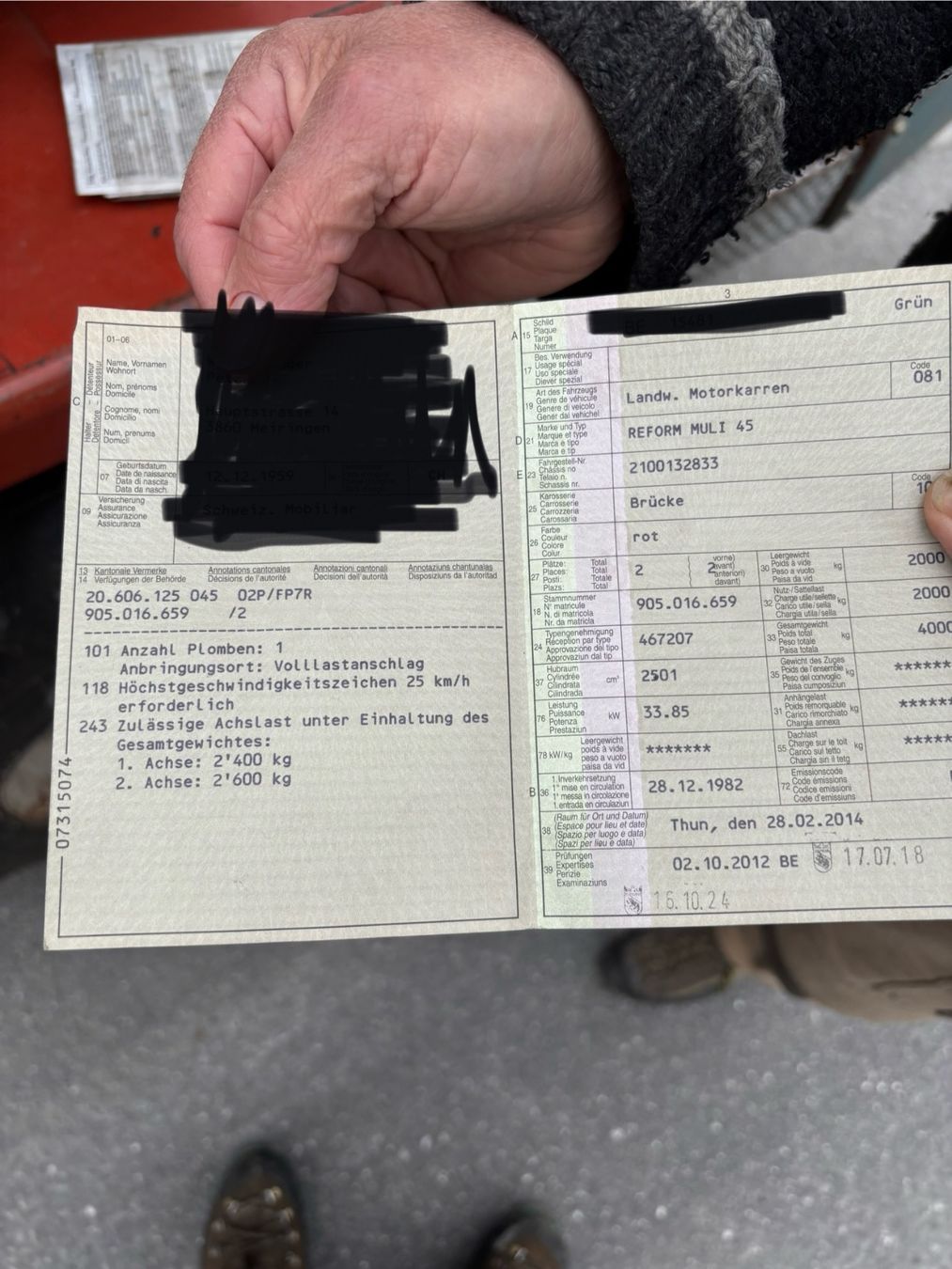 Reform Traktoren: Reform Muli 45 Occasion mit Kipper – Gebraucht aus Meiringen von LMMLandmaschinenGmbH 7
