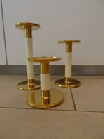 IKEA 3 Stk. Kerzenständer aus Metall goldfarben - 425006