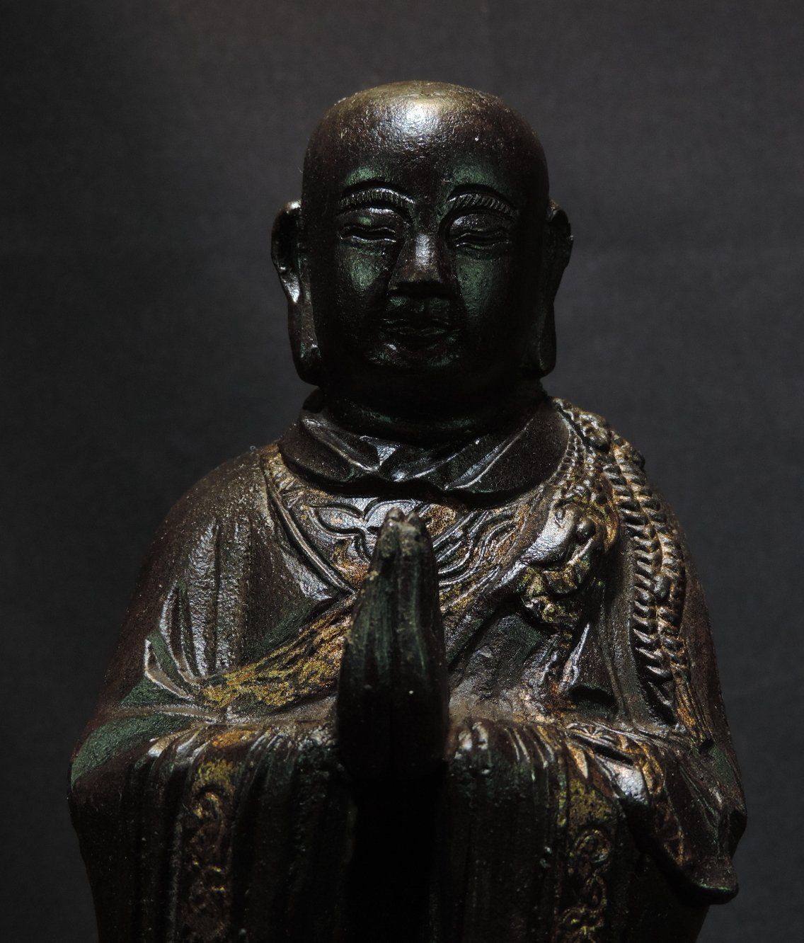 Sculture & Statue: Buddhistische Mönchsfigur Metall, Eisenguss – Usato da Duggingen venduto da roterbambus 6
