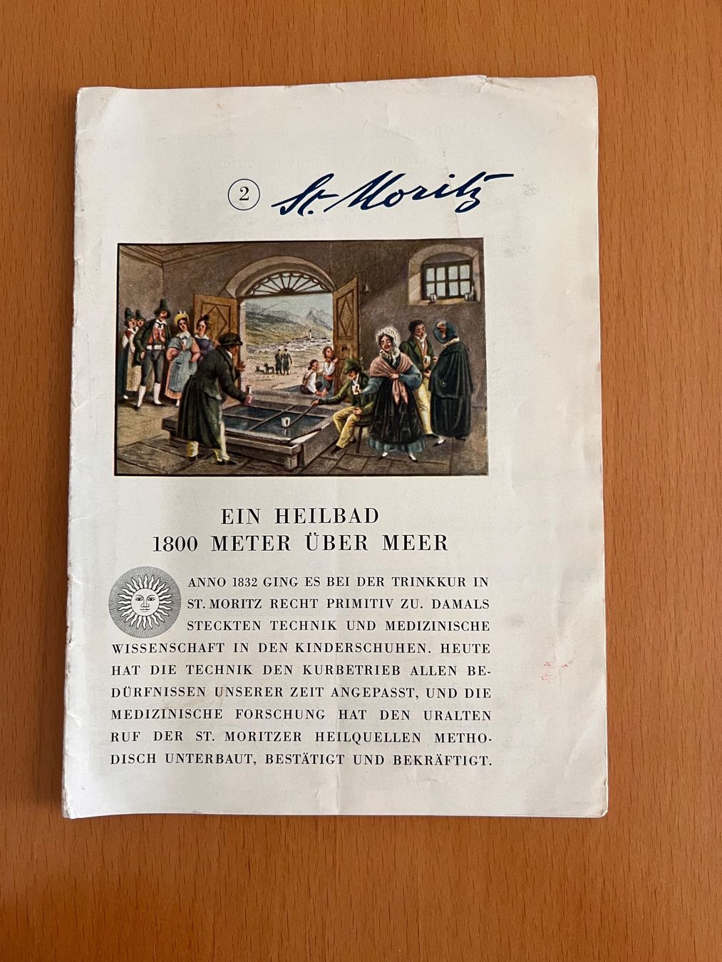 Dokumente: Vintage Prospekt Brochure St. Moritz Engadin – Gebraucht aus Zürich von Andawe