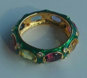 Ringe: Ring Damen goldfarben blau emailliert Grösse 54 – Neu (gemäss Beschreibung) aus Zürich von benedikt12 7
